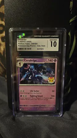 2024 Ceruledge 040/091 Stamped Pokemon Day CGC GEM MINT 10 - Image 2