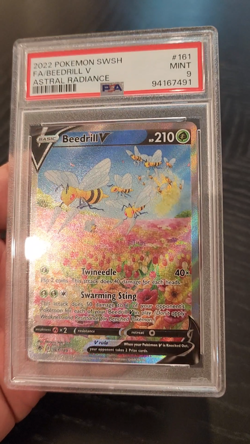 BEEDRILL V - PSA MINT 9 - 2022 POKEMON SWSH ASTRAL RADIANCE #161 - Image 2