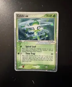 Pokemon TCG Unseen Forces Celebi EX 117/115 AUTHENTIC Light Play - Image 1
