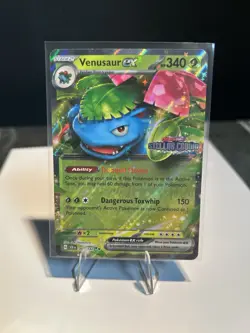 Pokemon TCG Venusaur ex 1/142 Double Rare Holo SV Stellar Crown Stamped Promo NM - Image 1