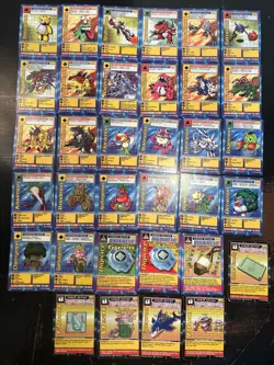 Digimon Bo Series 1+2 Near Complete Set(s) Card Game Lot(2) - 75/108 Cards 1999 - Image 2
