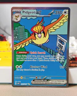 Pokemon TCG Obsidian Flames Pidgeot EX Card 225/197 - Image 1