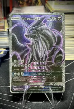 Pokemon Shadow Suicune Anima Doujin ACG DIY Craft Full Art Custom Card Holo - Image 1
