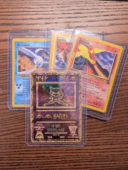 Pokemon Ancient Mew, Articuno, Zapdos and Moltres Promo Card Bundle - Image 1