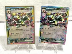 Umbreon Ex 060/131 Rare + SEALED Pokemon Prismatic Evolution Surprise Promo Card - Image 1