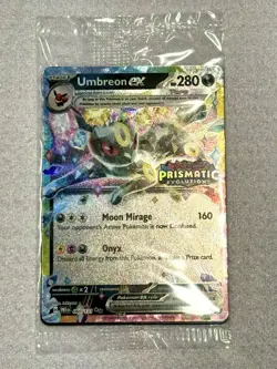 Umbreon Ex 060/131 Rare + SEALED Pokemon Prismatic Evolution Surprise Promo Card - Image 3