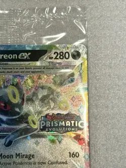Umbreon Ex 060/131 Rare + SEALED Pokemon Prismatic Evolution Surprise Promo Card - Image 5