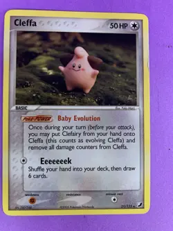 Pokemon TCG Cleffa EX Unseen Forces Base Set 2005 Card 21/115 - Image 1