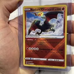 Radiant Charizard 020/159 Crown Zenith Ultra Rare Holo Shiny Pokemon Card NM/MT - Image 2