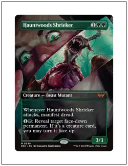 1x Hauntwoods Shrieker, Borderless Art, Magic the Gathering MTG NM - Image 1