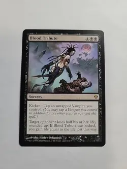 MTG - Blood Tribute _ Zendikar Regular Rare #81 - Image 1