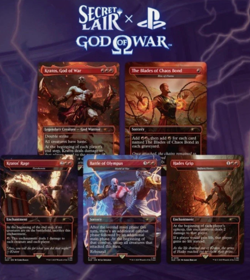PRESALE Magic the Gathering Secret Lair Playstation Non-Foil God of War: Greek - Image 1