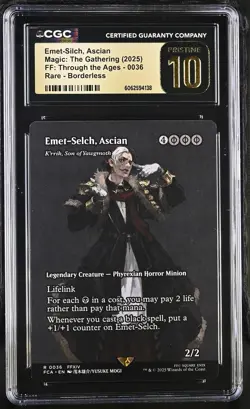 K'RRIK, SON OF YAWGMOTH Final Fantasy Emet-Selch, Ascian CGC Pristine 10 MTG - Image 1