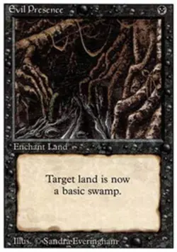 Evil Presence - Revised Edition # MTG Magic The Gathering - Image 1