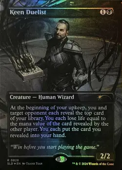 MTG Keen Duelist, Secret Lair Drop Series, Near Mint, English - Image 1