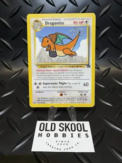 Pokemon WOTC Dragonite 5 Regular Black Star Movie Promo Stamped ~ LP - Image 1