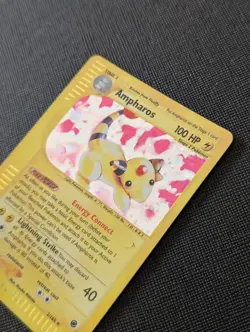 Ampharos Holo Rare Expedition Set 21/165 Pokemon 2002 WOTC e-Reader NM Vintage - Image 3