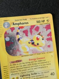Ampharos Holo Rare Expedition Set 21/165 Pokemon 2002 WOTC e-Reader NM Vintage - Image 4