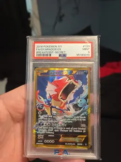 Psa9 2016 Pokemon XY Gyarados EX Breakpoint Secret Rare - Resubmission Contender - Image 1