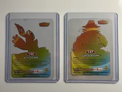 Pack Legendario Cromos Groudon y Kyogre Lamincards Pokemon Advanced 2005 Edibas - Image 2