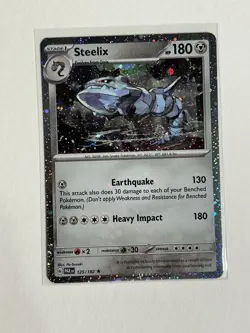 Pokemon Paradox Rift Steelix 125/182 Cosmos Holo Exclusive Promo NM - Image 1