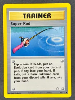 Pokemon Super Rod 103/111 N1 Neo Genesis Unlimited LP/NM - Image 1