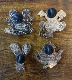 Pokemon Shining Fates Mad Party Pin Lot of 4 Dedenne Mr Rime Buneary Polteageist - Image 2
