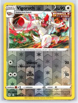 2021 Pokemon TCG - Evolving Skies - Vigoroth Reverse Holo 130/203 - Image 1