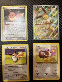 EEVEE LOT Inc. Black Star Promo 11 and 173 and Some Base Eevees Pokemon TCG - Image 3