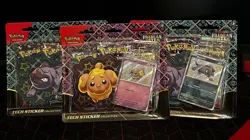 Pokemon Paldean Fates Tech Sticker Collection Sealed Lot Of 3 - Image 1
