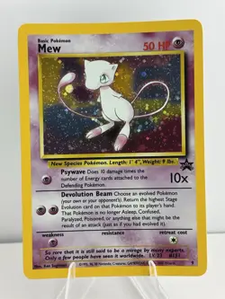 Mew 09/53 Wotc Black Star Promo Holo Rare Pokemon LP/NM - Image 1