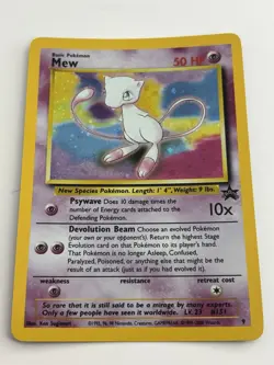Mew 09/53 Wotc Black Star Promo Holo Rare Pokemon LP/NM - Image 5