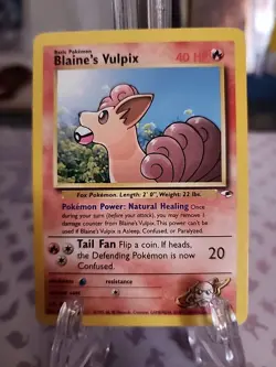 Pokemon TCG Blaine's Vulpix Gym Heroes 65/132 Regular Unlimited Common - Image 1