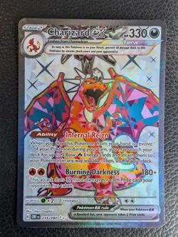 Charizard ex - 215/197 Obsidian Flames (Pokemon) Full Art Ultra Rare - Image 1