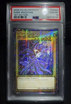 2025 YU-GI-OH! RA04-EN001 QUARTER CENTURY DARK MAGICIAN PSA 10 - Image 1