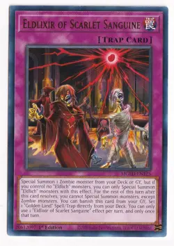 Eldlixer Of Scarlet Sanguine - MGED-EN125 - Rare (Gold) - 1st Edition - Image 1