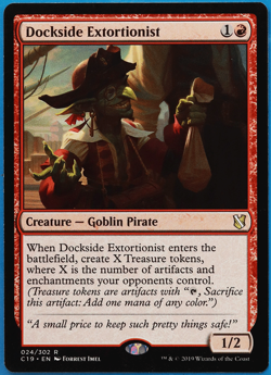 Dockside Extortionist Commander 2019 NM Red Rare MTG CARD (ID# 496972) ABUGames - Image 1