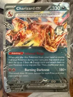 Pokemon TCG Jumbo Card Charizard Ex 196 Promo Near Mint Condition - Image 1