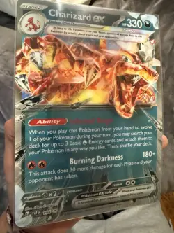 Pokemon TCG Jumbo Card Charizard Ex 196 Promo Near Mint Condition - Image 2
