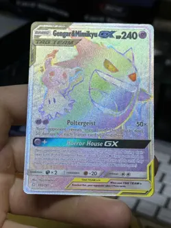 Gengar & Mimikyu GX 186/181 SM Team Up 2019 Secret Rare Tag Team Pokemon Card - Image 3