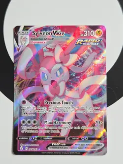 Sylveon VMAX 075/203 SWSH07 Evolving Skies Holo Ultra Rare Pokemon Card NM Eng - Image 1