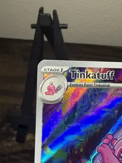 Pokemon TCG Tinkatuff Scarlet & Violet Paldea Evolved Holo Card 217/193 Full Art - Image 3