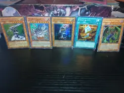 Vintage Yu-Gi-Oh TCG Card Lot of 5 Holos Limited/Unlimited Check Photos! - Image 1