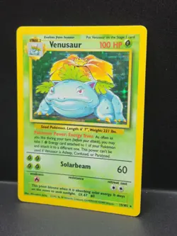 Pokemon TCG Venusaur Base Set Holo Unlimited Rare Card 15/102 1999 - Image 2