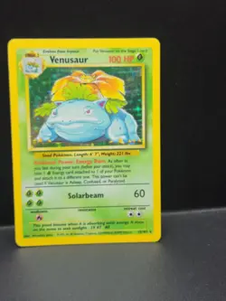 Pokemon TCG Venusaur Base Set Holo Unlimited Rare Card 15/102 1999 - Image 3