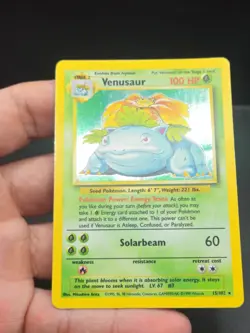 Pokemon TCG Venusaur Base Set Holo Unlimited Rare Card 15/102 1999 - Image 5