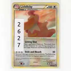 Pokemon TCG Lickilicky 38/102 HGSS Triumphant Regular Uncommon Card EN-MP 2010 - Image 3