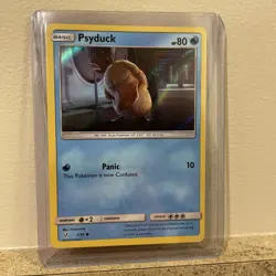 Pokemon Psyduck Holo 7/18 Detective Pikachu Holo Trading Card TCG 2019 - Image 1