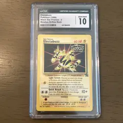 CGC 10 GEM MINT Electabuzz # 2 WB Movie WOTC Black Star PROMO Pokemon Card - Image 1