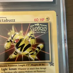 CGC 10 GEM MINT Electabuzz # 2 WB Movie WOTC Black Star PROMO Pokemon Card - Image 3